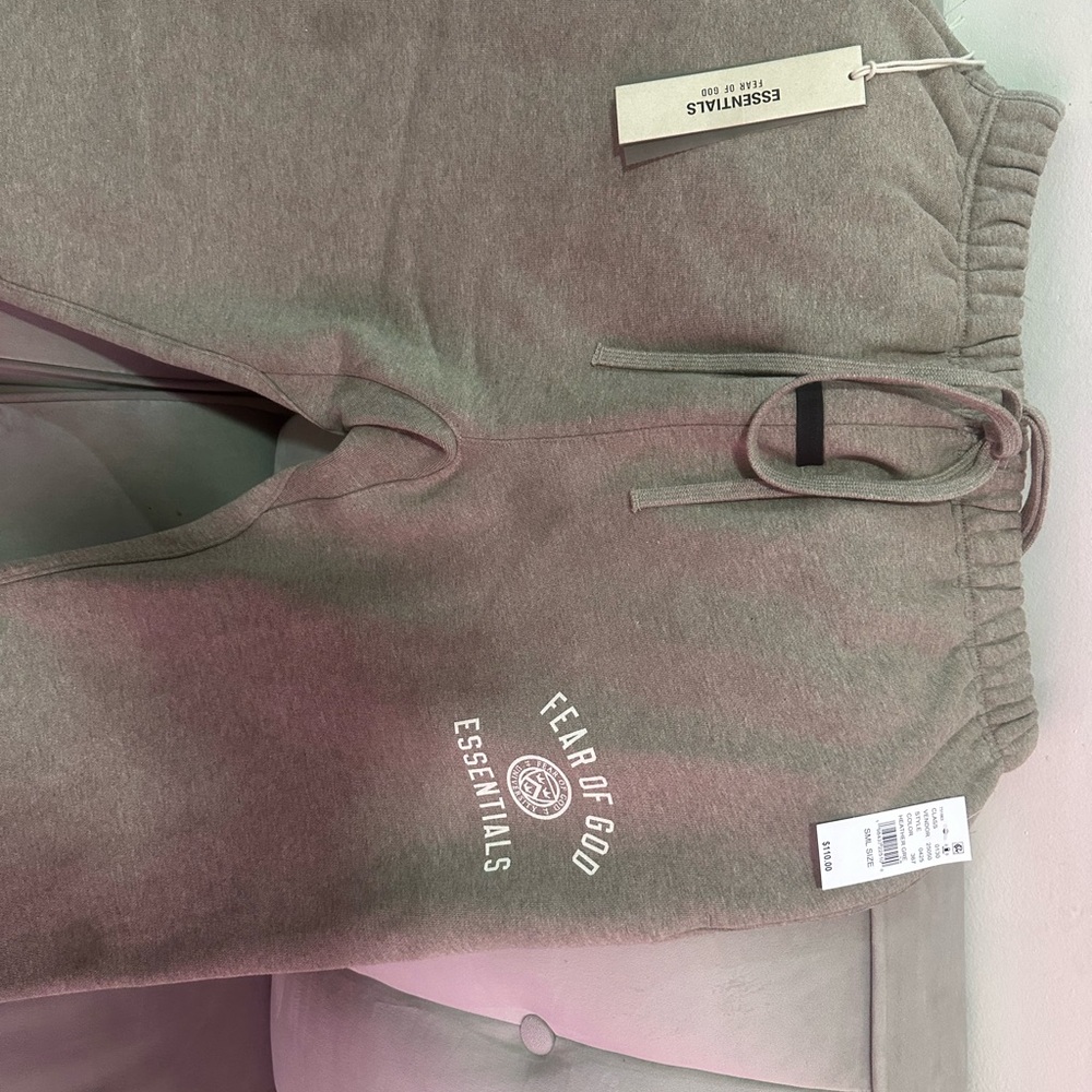 Fear of God Essentials Kids Brown Joggers